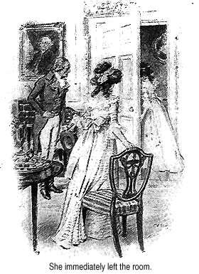 Immediately leave. Ч. Э. Брок, 1895 иллюстрации ненависть и предупреждение.